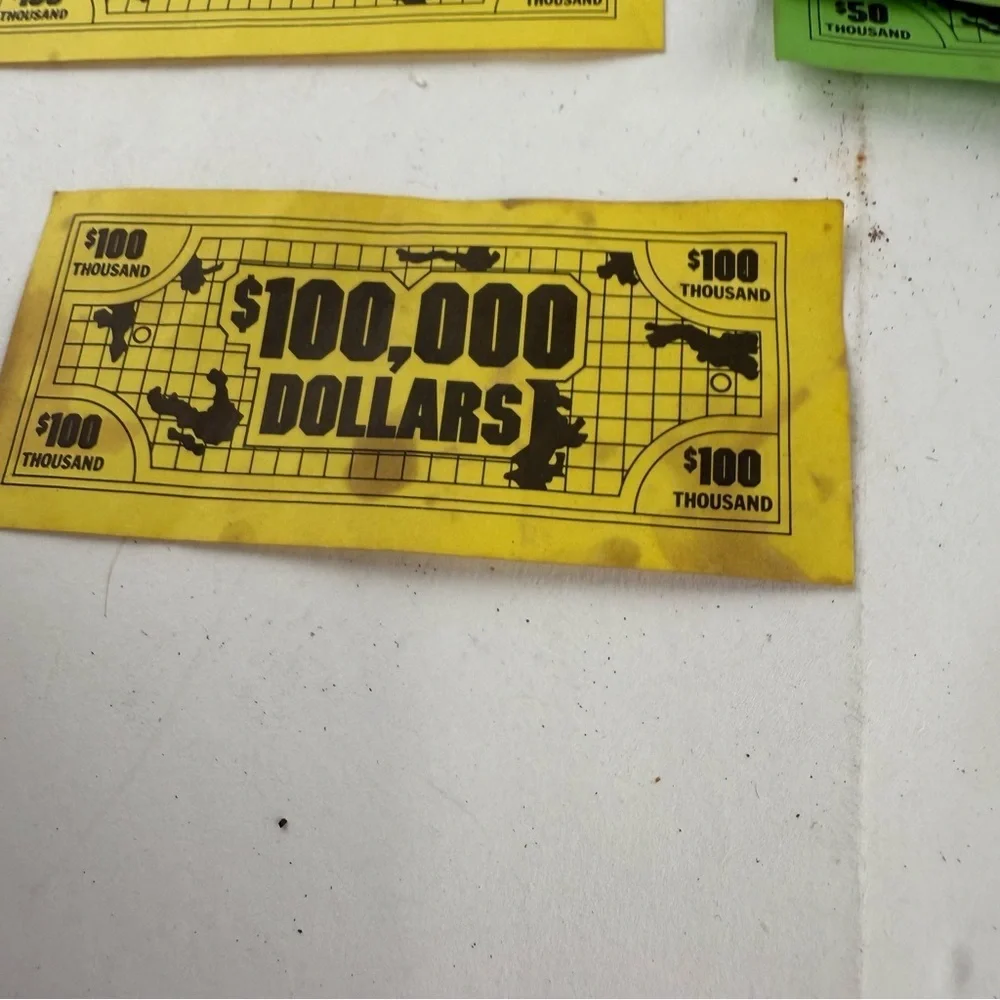 Vintage Lost Treasure Board Game Money ONLY.